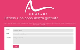 Modulo Di Contatto Con Logo - Modello Web