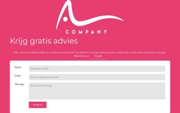 Contactformulier Met Logo CSS-Websitesjabloon