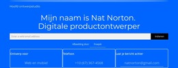 Mijn Naam Is Nat Norton - HTML-Paginasjabloon