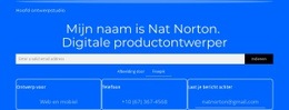 Mijn Naam Is Nat Norton - Online HTML Page Builder