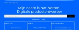 Mijn Naam Is Nat Norton - Ultieme Sjabloon Van Één Pagina