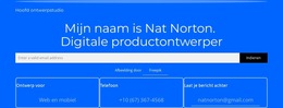 Mijn Naam Is Nat Norton - Websitesjabloon Gratis Downloaden