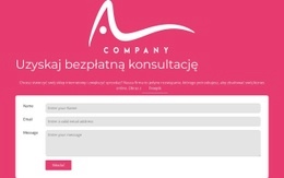 Świetny Projekt Strony Internetowej Dla Formularz Kontaktowy Z Logo