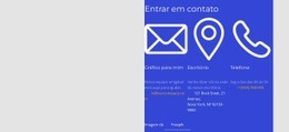 Contacte-Nos Bloco Na Grelha - Construtor De Sites