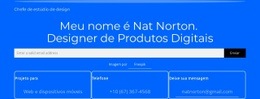 Construtor De Sites Mais Criativo Para Meu Nome É Nat Norton