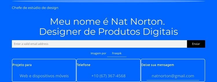 Meu nome é Nat Norton Template CSS