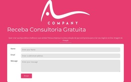 Formulário De Contato Com Logotipo - Modelo Da Web