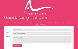 Logolu Iletişim Formu CSS Web Sitesi Şablonu