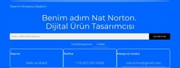 Benim Adım Nat Norton - Güzel HTML5 Şablonu