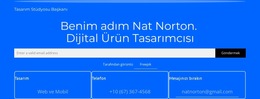 Benim Adım Nat Norton - Basit Web Sitesi Şablonu