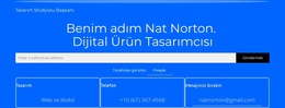 Benim Adım Nat Norton - Web Sitesi Şablonu Ücretsiz Indir