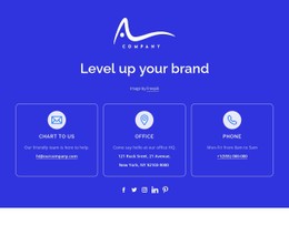 Chart To Us And Call Us Landing Page Template
