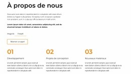 Conception De Sites Web À Propos De Nous Bloc Avec Répéteur De Grille Pour N'Importe Quel Appareil