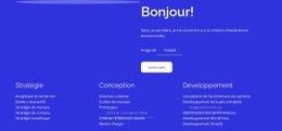 Stratégie, Conception, Développement - HTML Site Builder