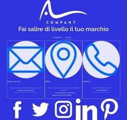 Grafico Per Noi E Chiamaci: Modello HTML5 Semplice
