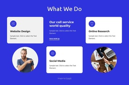 What We Do Block With Grid - Simple Joomla Template