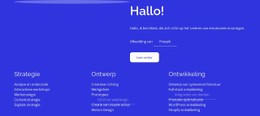 Strategie, Ontwerp, Ontwikkeling Premium CSS-Sjabloon