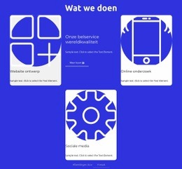 Gratis Webontwerp Voor Wat We Doen Blokkeren Met Raster