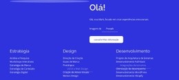 Estratégia, Design, Desenvolvimento - HTML Site Builder