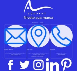 Web Design Incrível Para Gráfico Para Nós E Ligue Para Nós