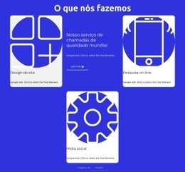 O Que Fazemos Bloco Com Grade - Modelo HTML5 Para Download Gratuito