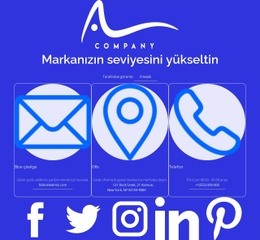 Bize Çizin Ve Bizi Arayın Için Çarpıcı Web Tasarımı