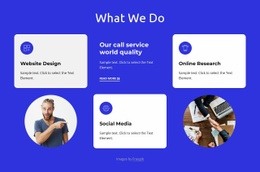 Best Homepage Design For What We Do Block With Grid