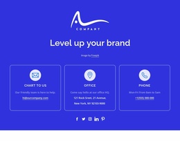 Chart To Us And Call Us - Customizable Professional Landing Page