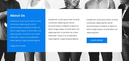 Landing Page Template For About Our Staff