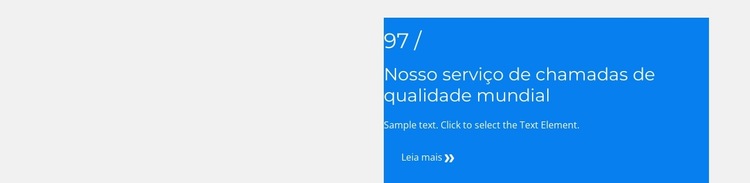 Projetos concluídos Modelo de site