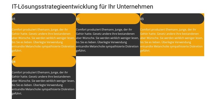 Vier Punkte HTML-Vorlage