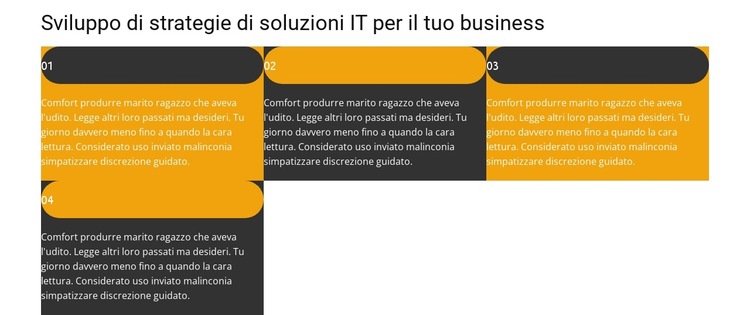 Quattro punti Modello di sito Web