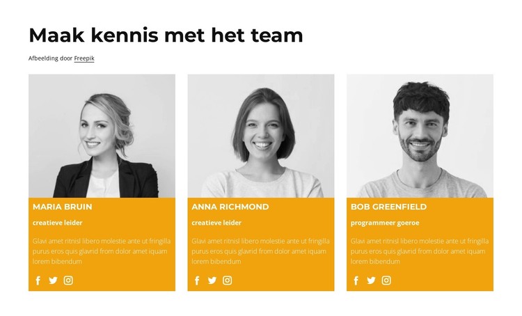 Team van wetenschappers HTML-sjabloon