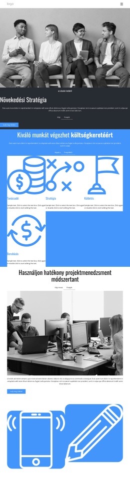 Prémium WordPress Téma A Következőhöz: Növekedési Stratégiai Tanácsadó Cég