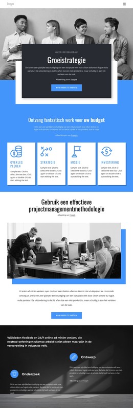 Adviesbureau Voor Groeistrategie - HTML-Webpaginasjabloon