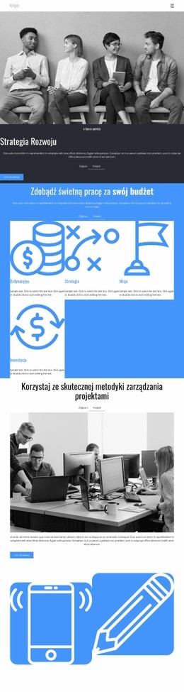 Firma Konsultingowa W Zakresie Strategii Rozwoju - Szablon Strony HTML5