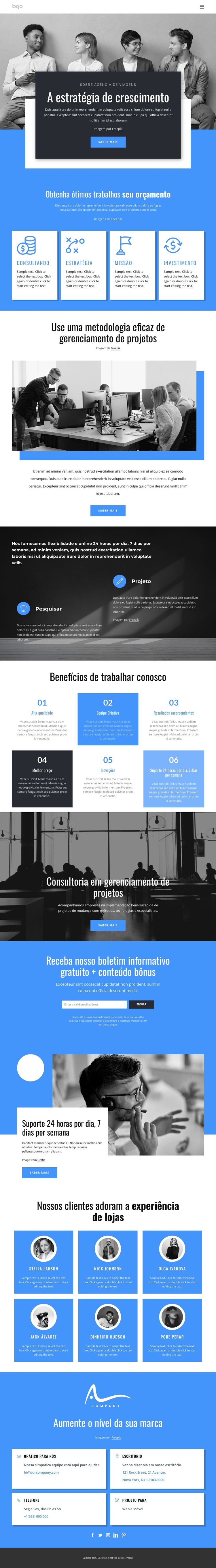 Empresa de consultoria em estratégia de crescimento Modelo HTML