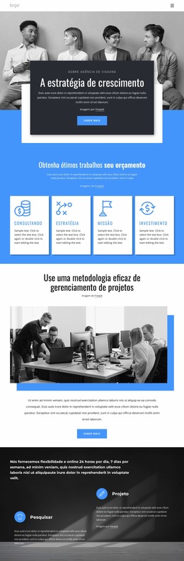 Construtor Joomla Para Empresa De Consultoria Em Estratégia De Crescimento