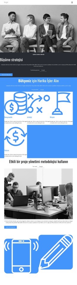 Büyüme Stratejisi Danışmanlık Şirketi - Güzel Açılış Sayfası