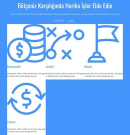 Misyon, Vizyon, Strateji - HTML Web Şablonu