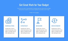Mission, Vision, Strategy - Functionality Website Builder