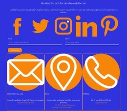 Der Newsletter - E-Commerce-Zielseite