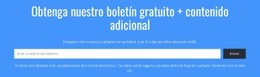 Recibe Nuestro Boletín De Noticias GRATIS - Diseño De Sitio Web Sencillo