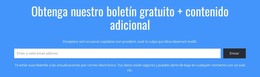 Descarga Gratuita De Recibe Nuestro Boletín De Noticias GRATIS Plantilla Html