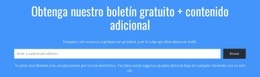 Recibe Nuestro Boletín De Noticias GRATIS: Plantilla HTML5 Moderna
