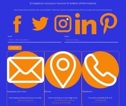 Outil De Maquette De Site Web Pour Le Bulletin