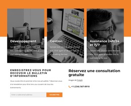 Bloc De Contact Avec Répétiteur De Grille – Téléchargement Du Modèle De Site Web