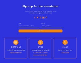 The Newsletter - Html Code For Inspiration