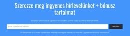 Szerezze Meg Ingyenes Hírlevelünket – Gyönyörű Sablonok Létrehozása