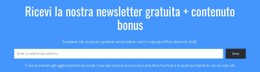 Ricevi La Nostra Newsletter Gratuita Modello HTML5 E CSS3